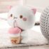 Peach Cat Plush Toys 3